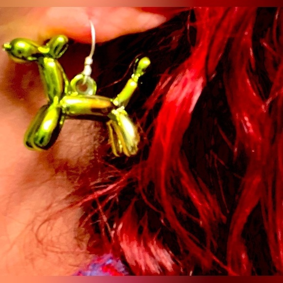 BALLOON DOG EARRINGS - Picture 2 of 8